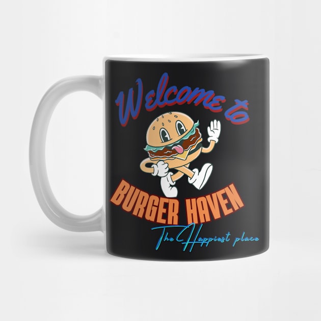 Cute Hamburger Welcome to Burger Haven by PoiesisCB